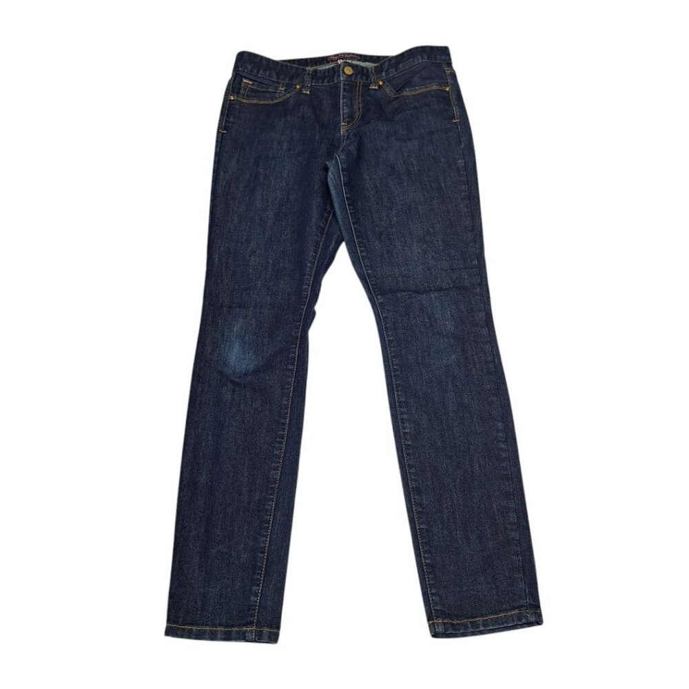 Tommy Hilfiger Jeans Womens 8 Regular Skinny Dark Wash‎ Denim Faded